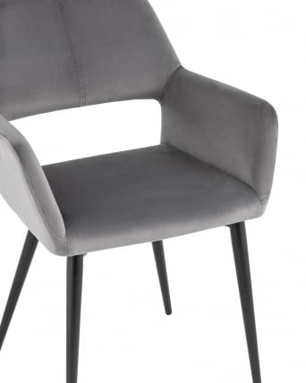 Стул Денди велюр Серый_1