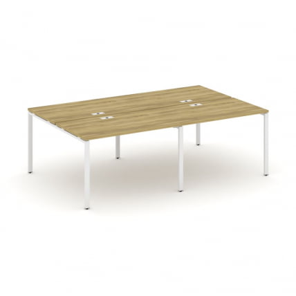 Рабочая станция двухсторонняя на 4 места CОНCЕПТ CН.ДРС-006 Дуб Винченцо Белый / CONCEPT CN.DRS-006_0