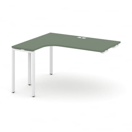 Стол-приставка к опорной тумбе/шкафу (левый) CONCEPT CN.OSAPR-005(L) Дуб Винченцо Белый_0