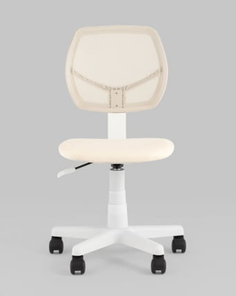 Кресло компьютерное детское ЛОЛО бежевый пластик белый_7