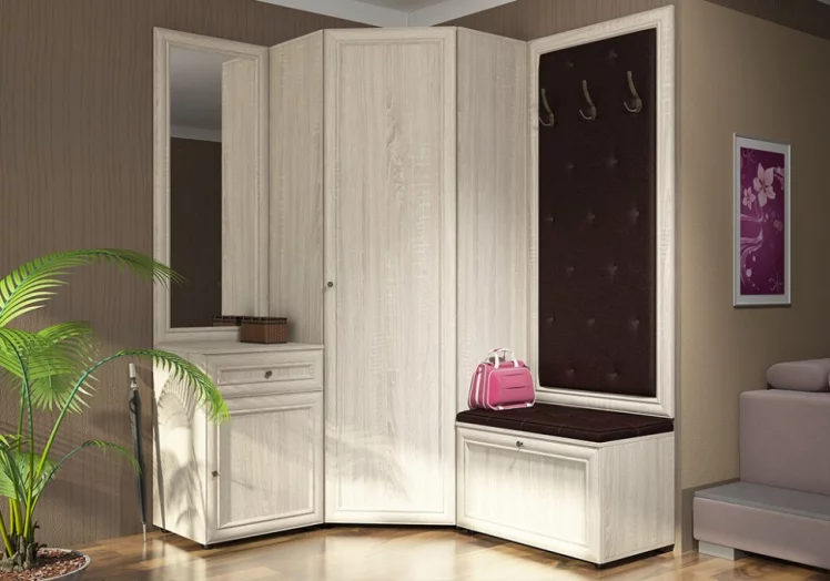 Вешалка Оскар-7 (А) Модена 01 Дуб сонома светлый Кожа крем_4