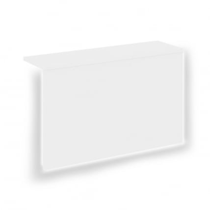 Накладка с подсветкой прямая высокая на 2 модуля О.R-F.MP.V-78 ONIX О.R-NP.V-78.2.S Белый Бриллиант_0