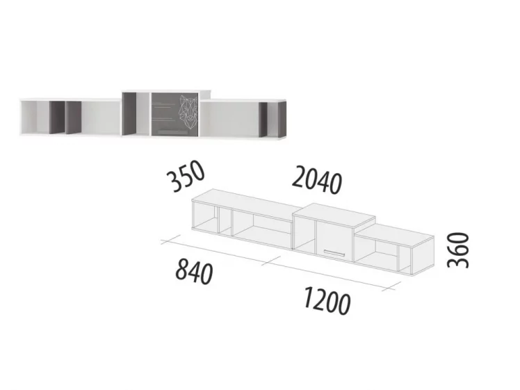 Полка Аляска 501.07_1