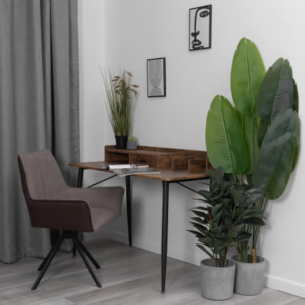 Кресло Murano/Мурано опора 360, велюр/букле (HYP)/Экокожа, бежевый/коричневый_16