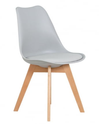 Стул обеденный ДОБРИН ДЖЕРРЙ СОФТ (ножки светлый бук, цвет сиденья светло-серый (ГР-01)) 4 шт / DOBRIN JERRY SOFT (GR-01))_4