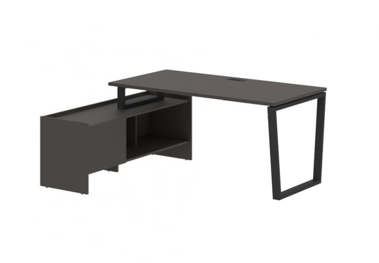 Стол с тумбой ЕДИС ЕВCТ 17814 Мокко Черный / EDIS EVCT_0