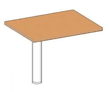 Элемент переговорного стола на опоре В305.1 Дуб девон_0