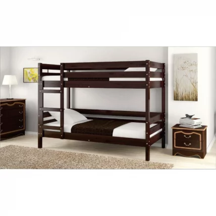 Кровать двухъярусная без основания Джуниор 200х90 Орех темный_2
