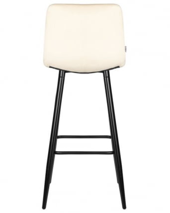 Стул барный ДОБРИН НИCОЛЕ (черные матовые ножки, кремовый велюр (108-113)) 2 шт / DOBRIN NICOLE_5