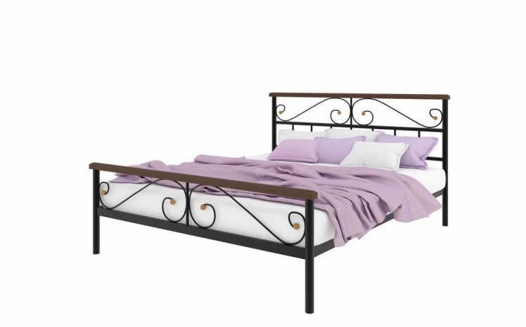 Кровать Эсмеральда plus 1200х1900 Черная_0