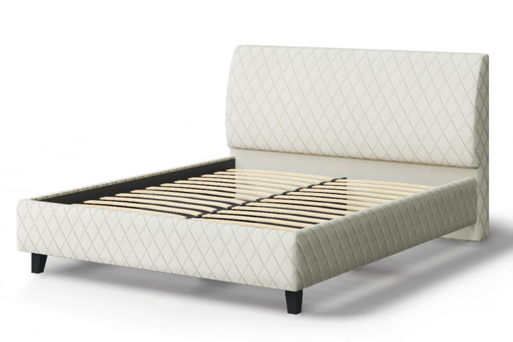 Кровать Хилтон, 2000 кс 1600 мм, серо-белый / x_1