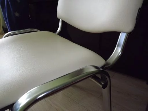 Стул для посетителей Iso CF-001 хром кожзам Бежевый_8