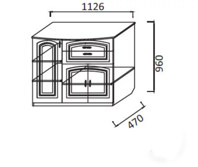 Комод В-2 Рамух Сандал_1