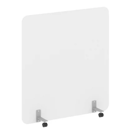 Перегородка на металлических опорах, на роликах R-line DP.R-140-150 Белый Бриллиант_0