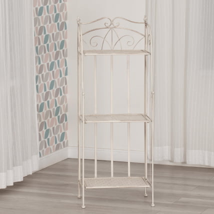 Этажерка Secret De Maison Elisa (PL08-10337) стальной сплав, античный белый, 41,50х20х108 см_8