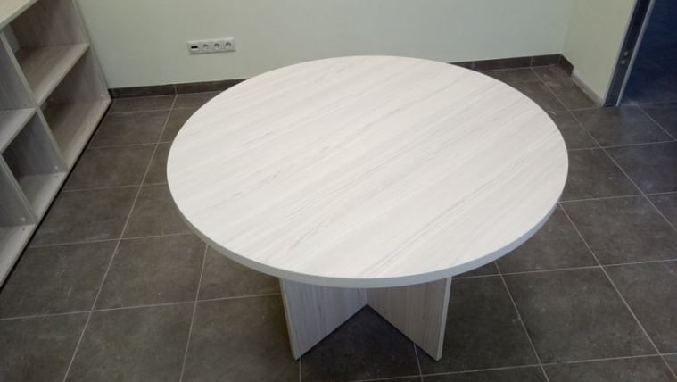 Стол для переговоров круглый Glassy 2.12 Туя_2