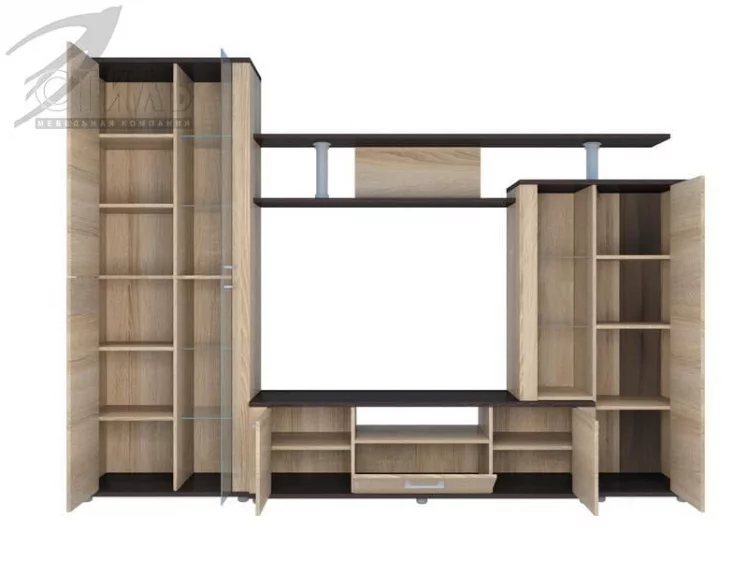 Гостиная Соло 10А Венге/Дуб сонома_4