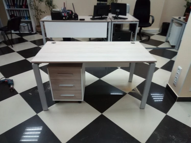 Тумба подкатная Deka 9.05.01 Дуб Сантана светлый/Белый_20