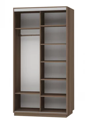 Шкаф-купе двухдверный Экспресс Дуо 1200х2200х Лондон/Ясень шимо тёмный / 1200х2200h_1