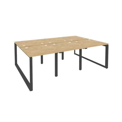 Рабочая станция на О-образном м/к ОНИКС О.МО-Д.РС-6.0.8 Тиквуд Светлый/Антрацит / ONIX O.MO-D.RS-6.0.8_0