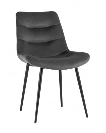 Стул Остин велюр Темно-серый_0