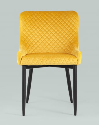 Стул мягкий Ститч велюр  (Оранжевый)_3