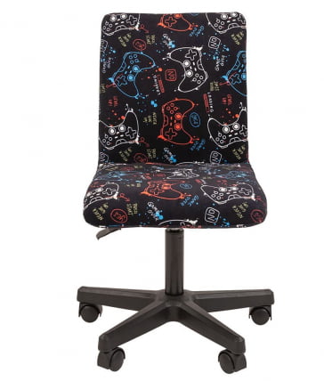 Детское кресло CХАИРМАН ТИН (КИДС) 109 черный пластик ГАМЕ / CHAIRMAN (KIDS) GAME_1