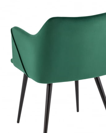 Стул с подлокотниками Джоэл велюр Зеленый_6