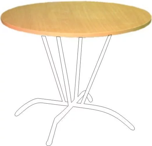 Столешница круглая Т 1000-клен_1