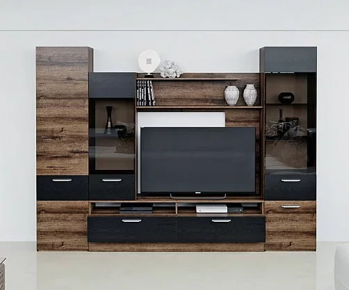 Секция с тумбой и полкой Инфинити Дуб монастырский_2