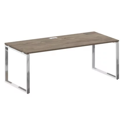 Стол руководителя прямой без тумбы SHIFT SK.SR-200 Тиквуд Темный/Антрацит_0