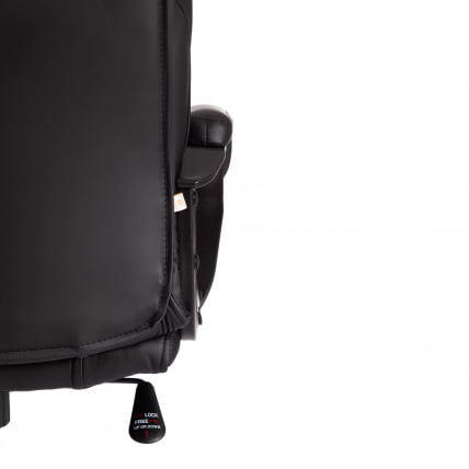 Кресло БЕРГАМО хром (22) кож/зам, черный, 36-6 / BERGAMO_14