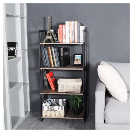 Стеллаж на металлокаркасе BRABIX LOFT SH-001 Мореный дуб_11