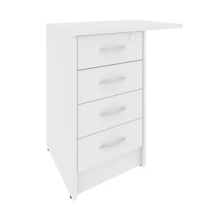 Тумба приставная с фолдингом Riva А.ТП-4.3F-S Белый_0