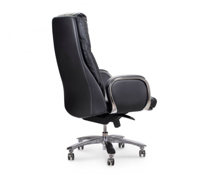 Кресло руководителя Сенат кожа Черный_3