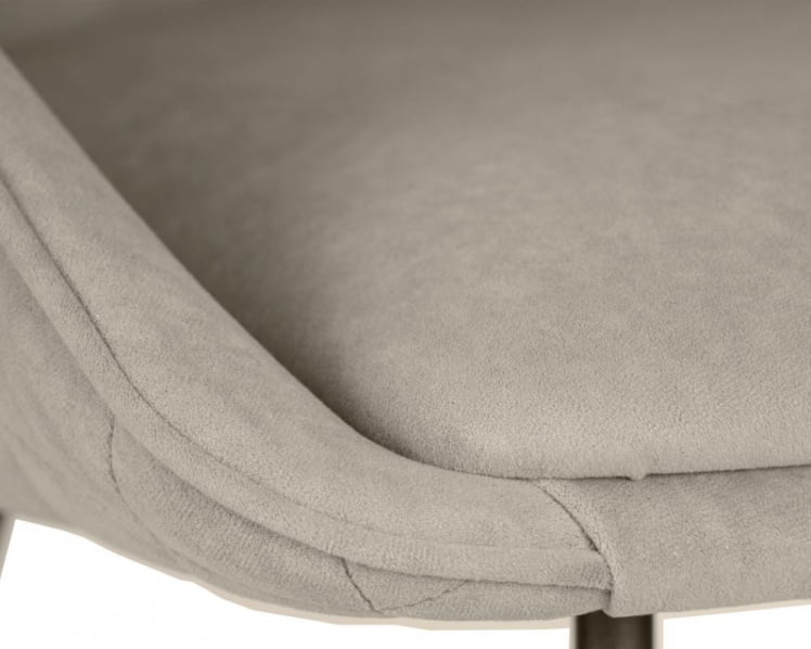 Стул обеденный DOBRIN STELLA (ЭМАЛЬ ЧЕРНЫЙ МУАР велюр Catania Cocoa)_6