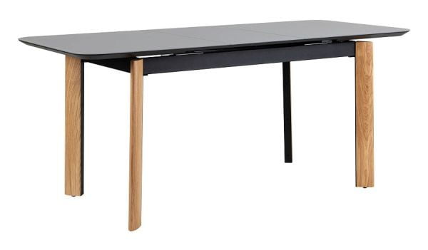 Стол раскладной Combi Glass 140-180 Automatic Natur/Dark matte glass_0