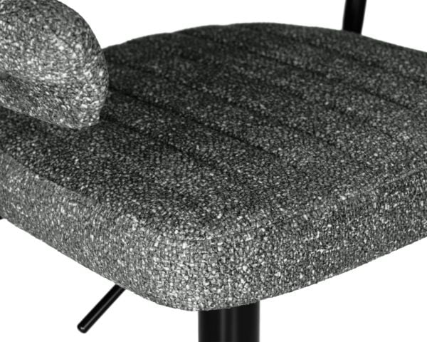 Стул барный ДОБРИН CХАРЛЙ БЛАCК (серый твид (ЛЕО11)) 2 шт / DOBRIN CHARLY BLACK (LEO11))_7