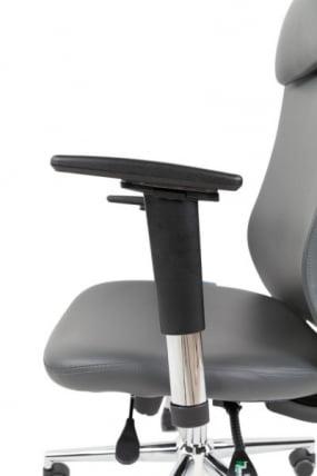 Офисное кресло CХАИРМАН 500 ЛЮКС (ЛУКС) ЭКО экокожа Серый / CHAIRMAN (LUX)_6