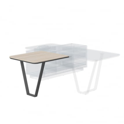 Брифинг-приставка Line СФ-573409.1 Дуб светлый Черный графит_0