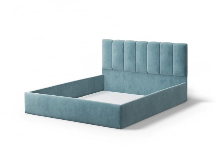 Кровать Элен 1600*2000 мм, велюр НЕО 22, бирюзовый / NEO_1