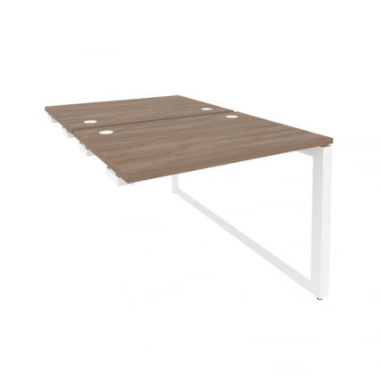 Стол-приставка двойной на О-образном м/к к опорым элем. ОНИКС О.МО-Д.СПР-1.7 Дуб Аризона/Белый / ONIX O.MO-D.SPR-1.7_0