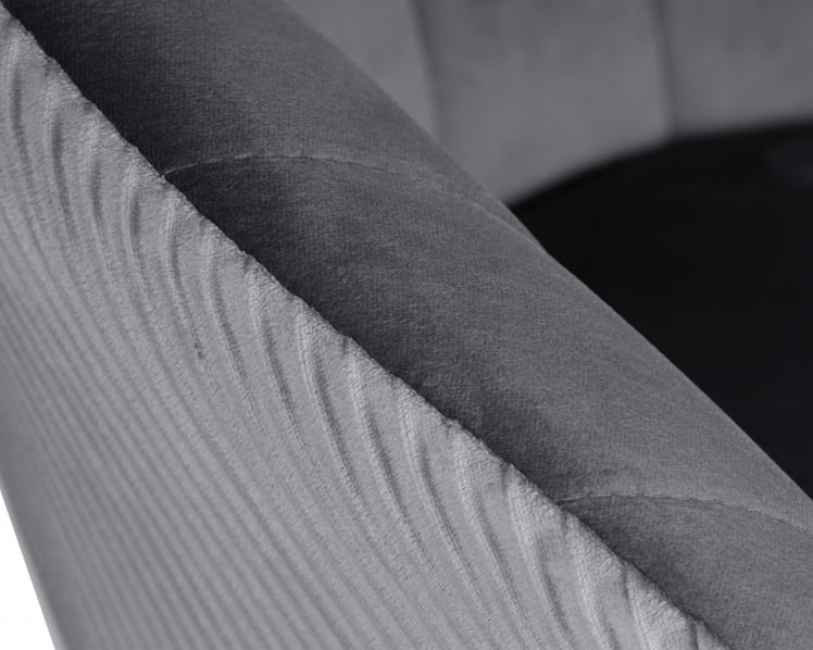 Кресло дизайнерское ДОБРИН ЕДИСОН БЛАCК (серый велюр (1922-19)) / DOBRIN EDISON BLACK_7