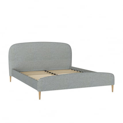 Кровать двуспальная 1600 мягкая с кроватным основанием Бетти ЛД 600.500.000 Серый, ткань Capri 24_1