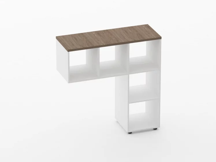 Стеллаж к столу Deka 9.07.11 Дуб Верцаска/Белый_0