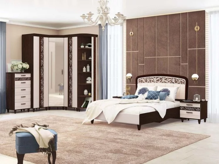 Комод Катрин 92.19 Дуб венге Белый песок Браун вуд_7