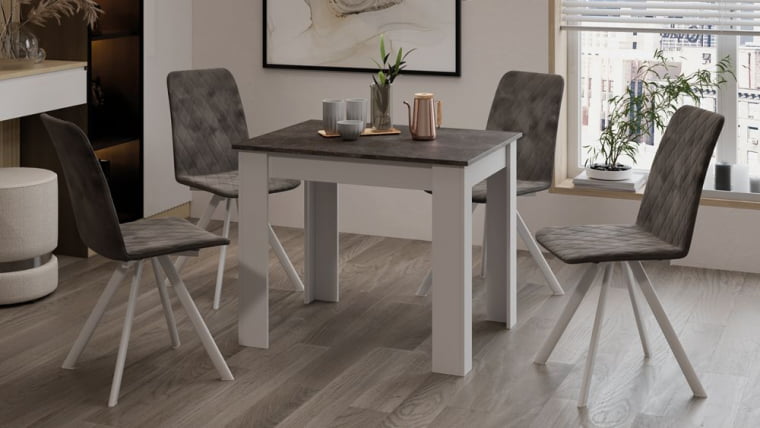 Стол обеденный Промо тип 1 Белый/Ателье темный_7