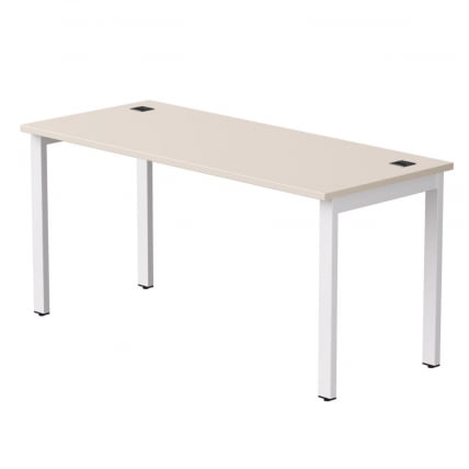 Стол прямой на металлокаркасе, опоры 90 гр Everprof EVO 254S008 Кашемир Белый_0