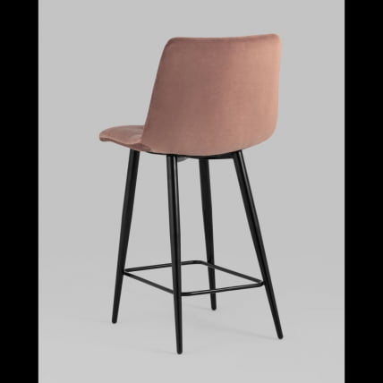 Стул полубарный Джанго велюр Пыльно-розовый_6