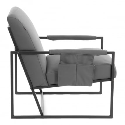 Кресло Чарли ЛУКС/Чарли Люкс К экокожа , Шарп Графит, 70х80х82 см / Charli LUX/Чарли Sharp_1